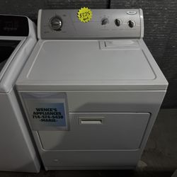 WHIRLPOOL GAS DRYER COLOR WHITE
