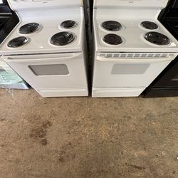 White coil top stove electric ⚡️