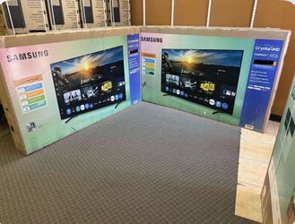 85 TV Samsung smart 4K HGTV 120 Hz $55 down on Financing free delivery six month warranty