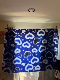 Blue hearts backdrop