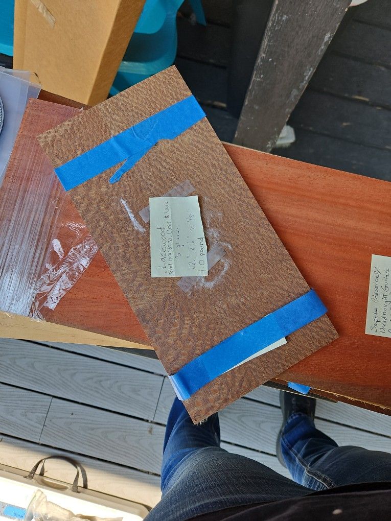 3 Pieces Of Lacewood 1 Pound 12"x6"x1/8"