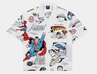 Superman Button Up Shirt Men’s Sizes New Shoe Palace Exclusive