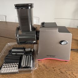 Electric Cheese Grater 250W, 7-in-1 Salad Maker & Vegetable Slicer Shredder 