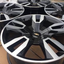 22” CHEVY SUBURBAN TAHOE SILVERADO AVALANCHE GMC YUKON SIERRA DENALI WHEELS NEW SET WE FINANCE RIMS 