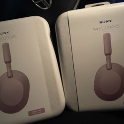 Sony WH-1000XM5 Bluetooth Wireless Noise-Canceling Headphones - Smoky Pink