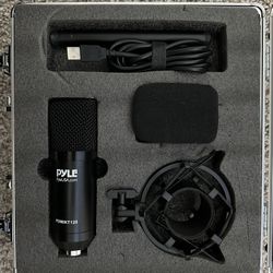 Pyle USB Podcasting Kit - Condenser Mic with Desktop Stand & Pop Filter. Ideal for Gaming, PS4, Streaming, Podcasting, YouTube.   Compatible with Wind