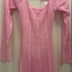NEW~Women’s 💖Under Sparkle ✨ BodySuit / Pink Knit Dress