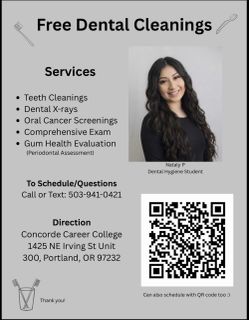 FREE dental cleanings!