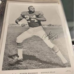 Buffalo Bills Booker Rdgerson Signed 8x10 