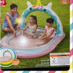 Unicorn Sprinkler Play Pool NEW In Box
