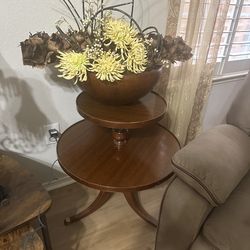 two tiers round table