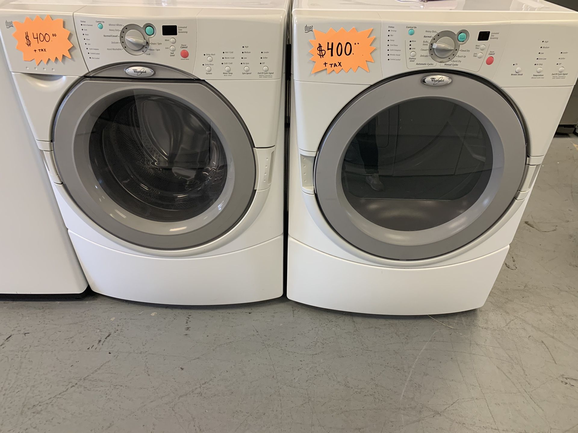 Whirlpool Duet Front Load Washer/Dryer Set