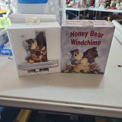 Honey Bear  Windchime 6" New In Box 