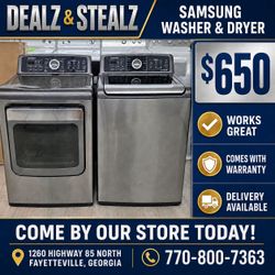 Samsung Washer & Dryer Sale 
(Work Great/ Comes w/ Warranty)