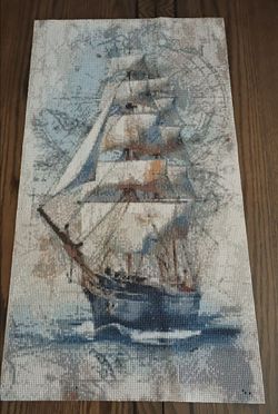 Masked Ship and compass Diamond Painting canvas only whatmost