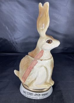 Vintage Jim Beam Texas Jack Rabbit Liquor Decanter 