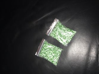 Pearl dark apple green half ball 1000pcs per pkg