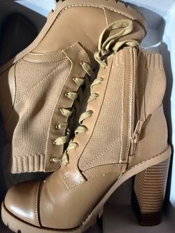 BCBGeneration Pilas Tan Heeled Boots