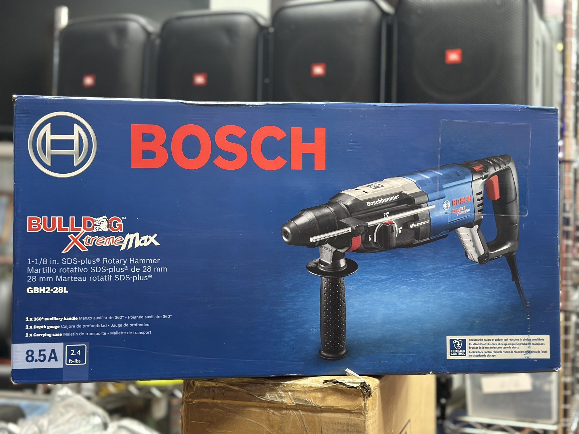 Bosch GBH2-28L-RT 8.5 Amp 1-1/8 in. SDS-Plus Bulldog Xtreme MAX Rotary Hammer