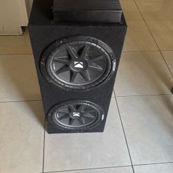Subwoofers Kicker 12” And Amplifyer Nemesis Audio  1600 W Max