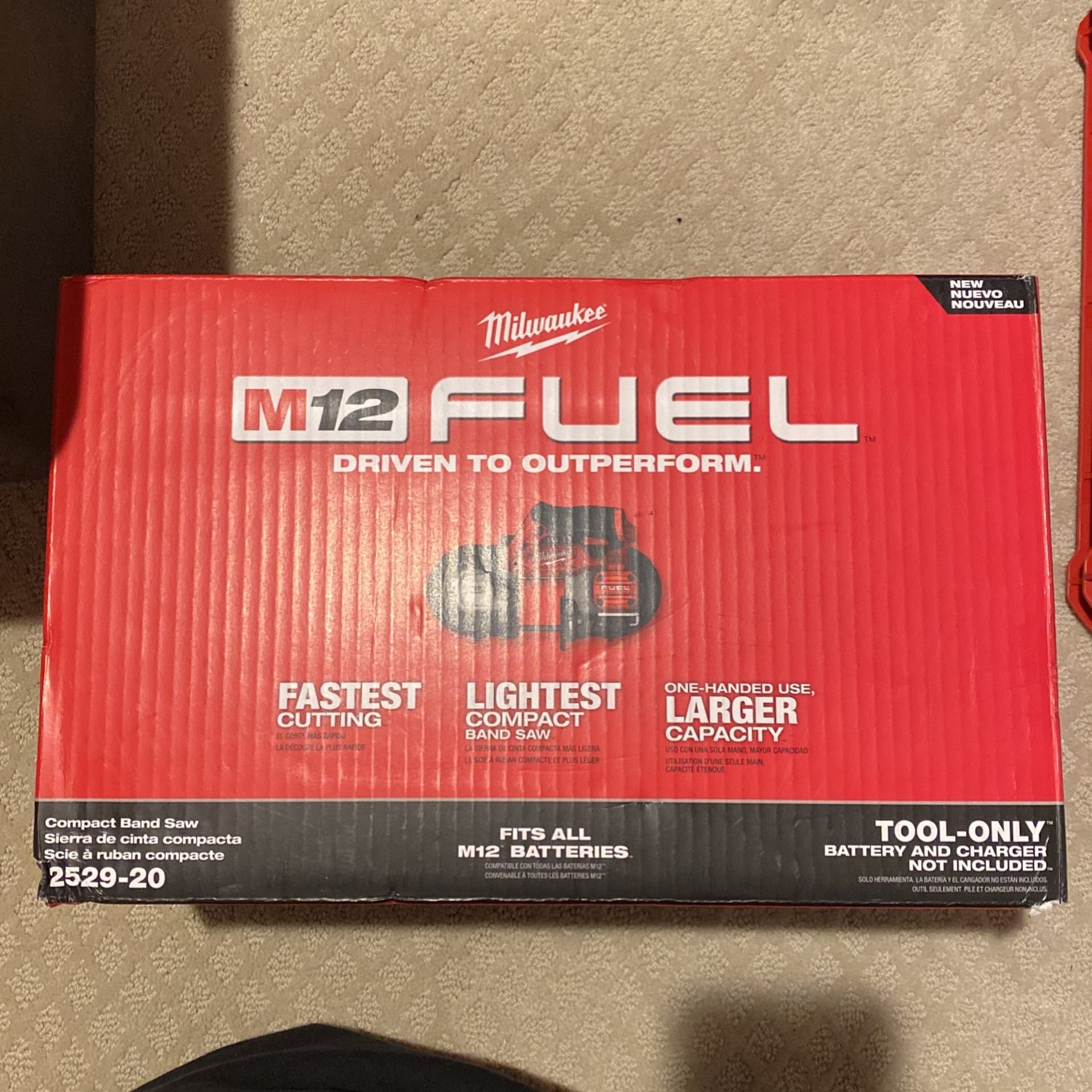 Brand New In The Box, Milwaukee M12 FUEL 12-Volt Lithium-Ion Cordless Compact Band Saw (Tool-Only)