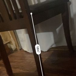 4 Matching High Back Wooden Dining Rm Chairs