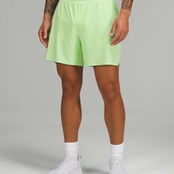 Lululemon Men Surge Short *Liner 6" in Scream Green Size Medium  