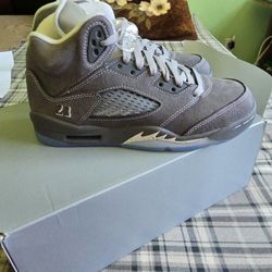 GS SZ 6 JORDAN 5 WOLF GREY