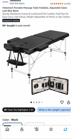 Massage folded table