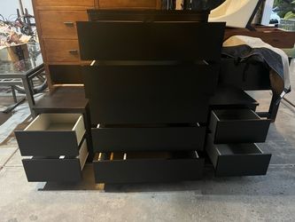 IKEA Dresser & 2 Nightstand Set