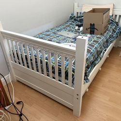 White Twin Bed Frame