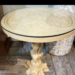 Two 1960's Asian Side Tables Made Of Stone 