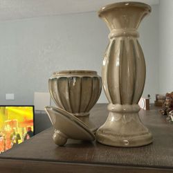 House Decorative. 11 1/2 tall and the other one is eight.