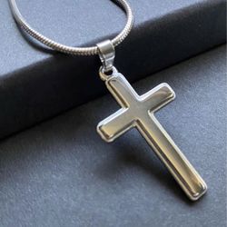 Stainless Steel Cross And Chain