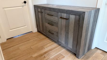 Reclaimed wood cabinet chest