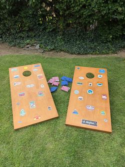 FREE Cornhole Set — Regulation Size Boards + 8 Bags
