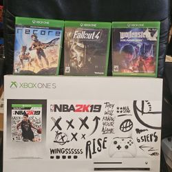 Xbox One S Console in Box! 1 TB Hard Drive! Wireless Controller & 3 Games! 
