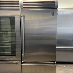 HESTAN 36”WIDE BUILT IN BOTTOM FREEZER REFRIGERATOR 