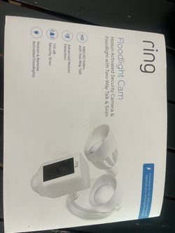 Ring Floodlight Cam (never used) wired