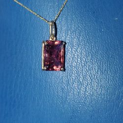 Tourmaline Pendants Set In GOLD