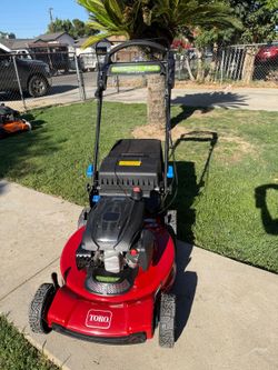 22-inch Toro lawn mower with rear-wheel drive