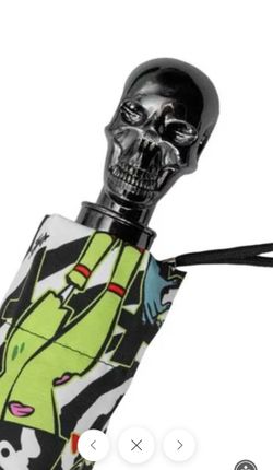 Kreepsville halloween Skull handle umbrella $20