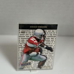 EDDIE GEORGE 1996 FLEER "ROOKIE WRITE-UP" INSERT ROOKIE FOOTBALL , CARD #3 of 10