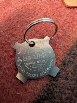 Sears Roebuck 4-Way Pocket Screwdriver Keychain