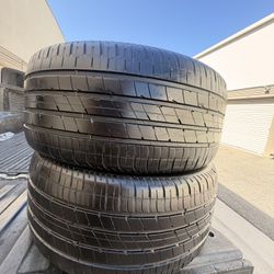 255/40/20 Goodyear Eagle F1 80%+ Tread (2) 