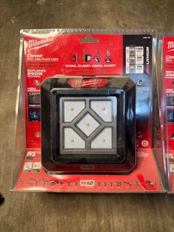 Milwaukee M12 Rover LED Flood Light 1000 lumen $60