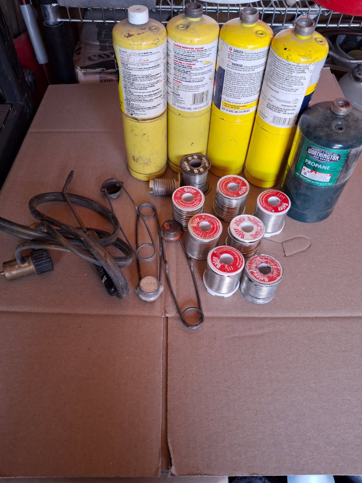 Lead Free Soldier Wire + 4 Map Gas Tanks