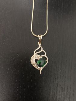 Gold plated chain with pendant