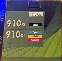 HP printer ink 910 XL black, 910 XL color