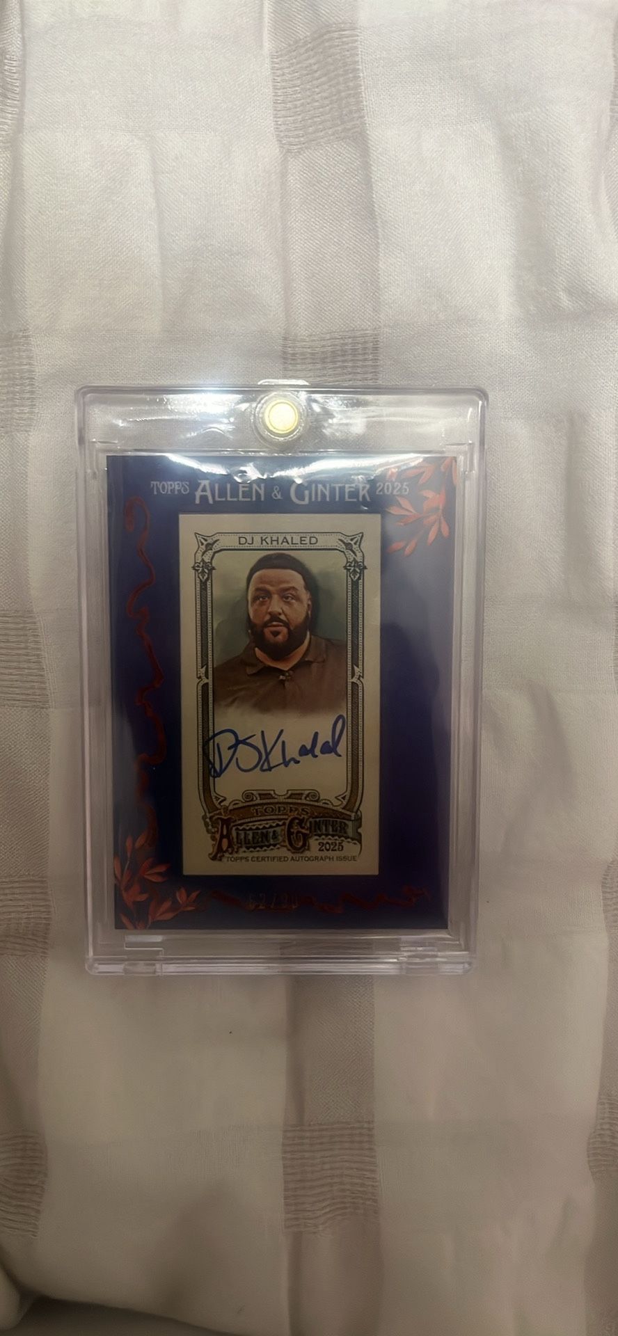 DJ Khaled Autograph “Allen And Ginter 2025” (FIRST EVER OFFICIAL SIGNED CARD) /99